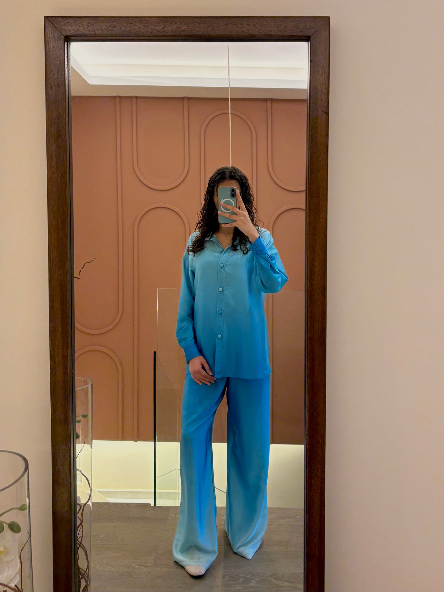 Full Sleeve Ombre Satin Set